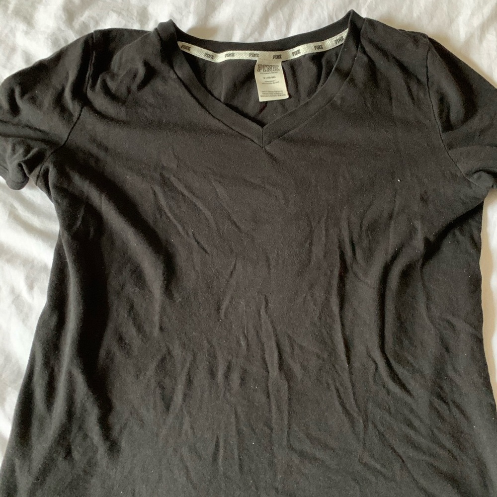 Victoria secret pink black T-shirt